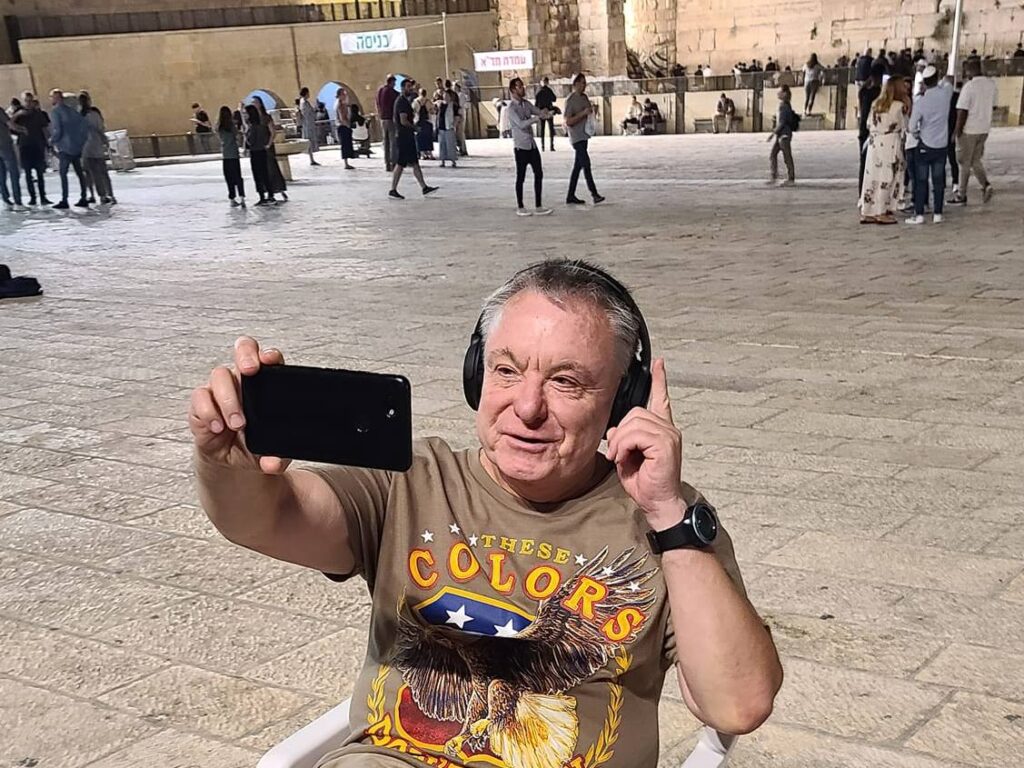 Serge Taran of Russian Ukrainian Translation and Interpretation in Dallas is translating for Ukrainian refugees under the U.S. government’s Uniting for Ukraine program. Remarkably, he is currently in God's earthly residence—Jerusalem. The ways of the Lord are mysterious. Photo: Serge Taran at the Western Wall, Jerusalem.